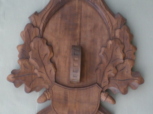 Wild pig - tusks carved trophy plaque 401 | nove_foceni_podložky 042
