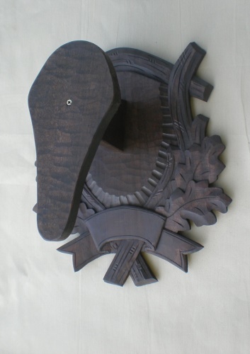 Mouflon carved trophy plaque 502