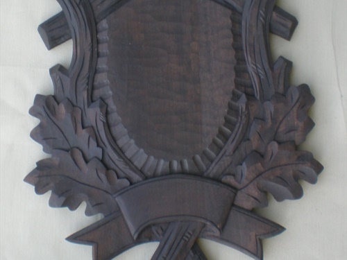 Deer,skull-cap carved trophy-plaque 202 | nove_foceni_podložky 133