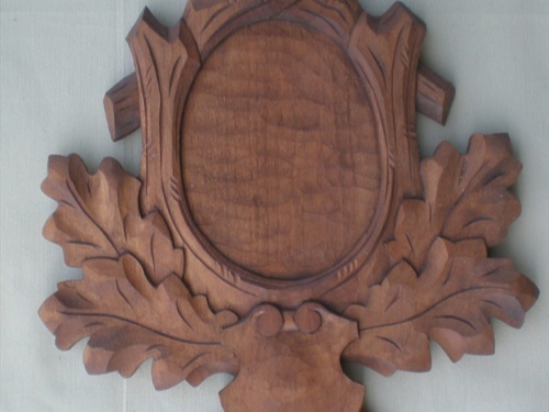 Forest carved trophy plaque forTrophy - roe deer 101 | Rezby 174