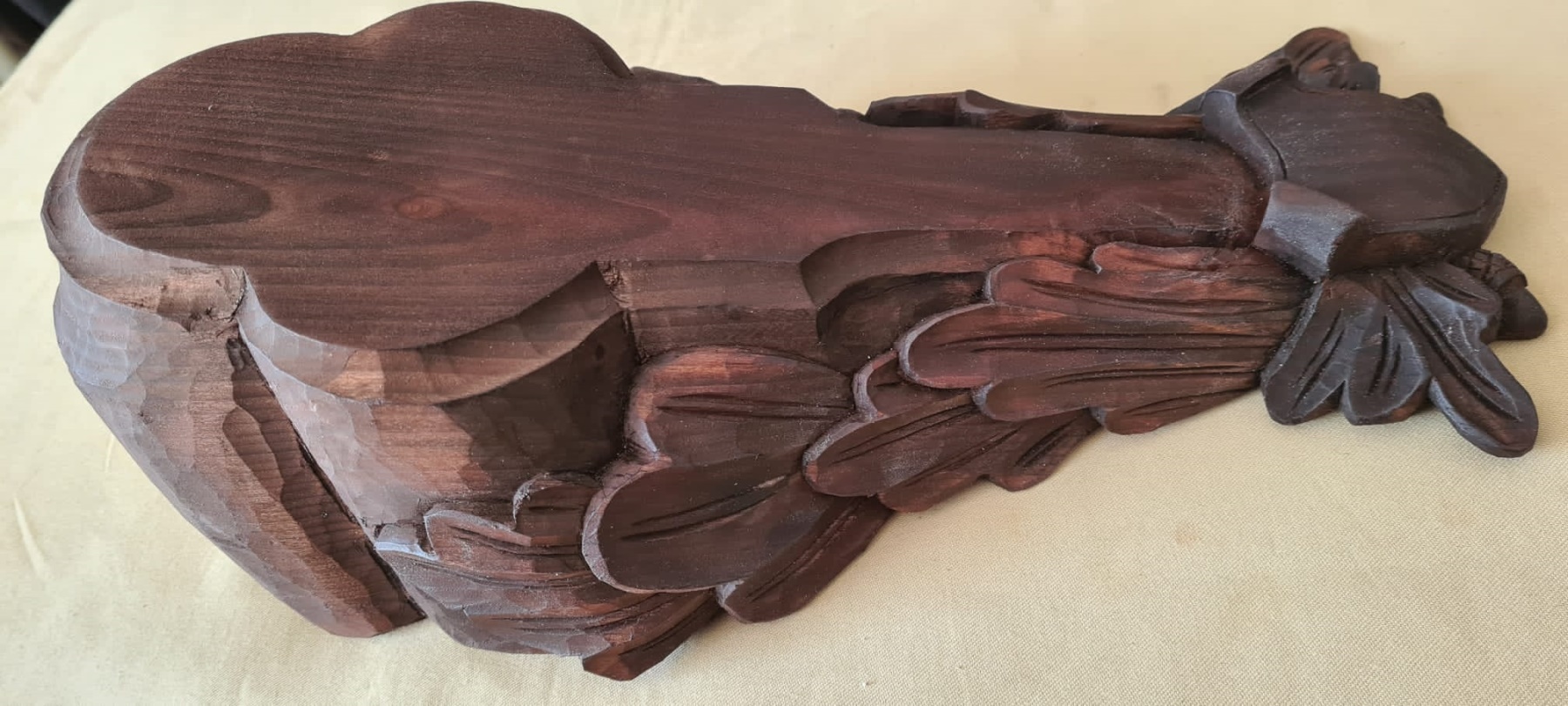 Mouflon carved trophy plaque 504