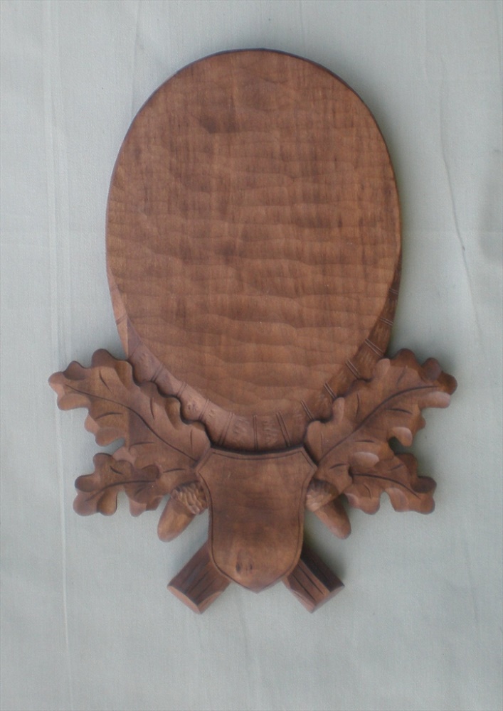 Fallow deer, sika deer, carved trophy plaque 301 | nove_foceni_podložky 105