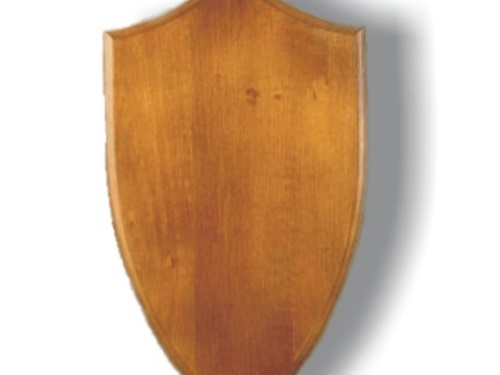 Gefräste Trophäenschild Hirsch 802