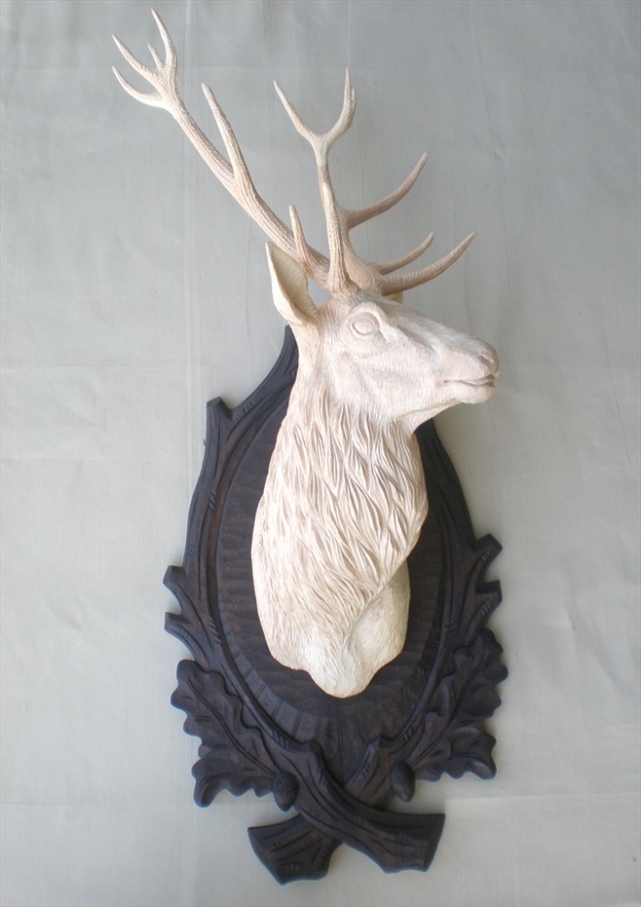 Deer head - carved | nove_foceni_podložky 156