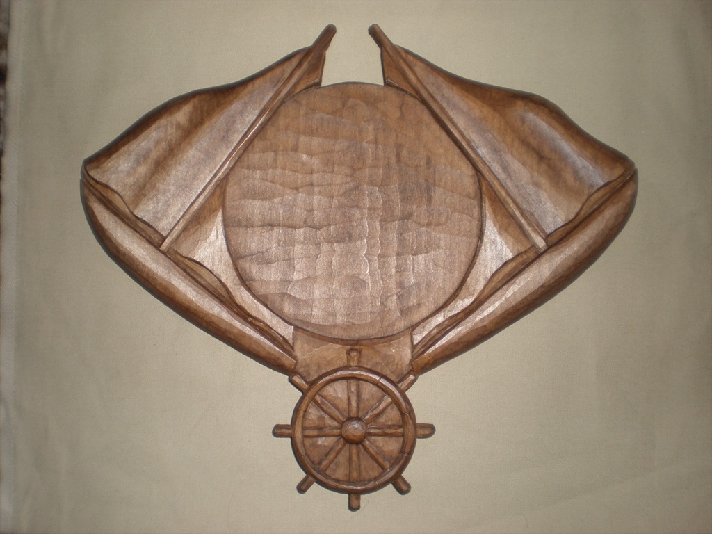 Fish carved trophy plaque  | ryby-podložky 003