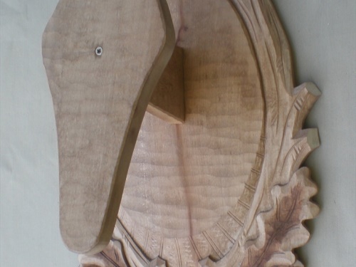 Mouflon carved trophy plaque 501 | nove_foceni_podložky 164
