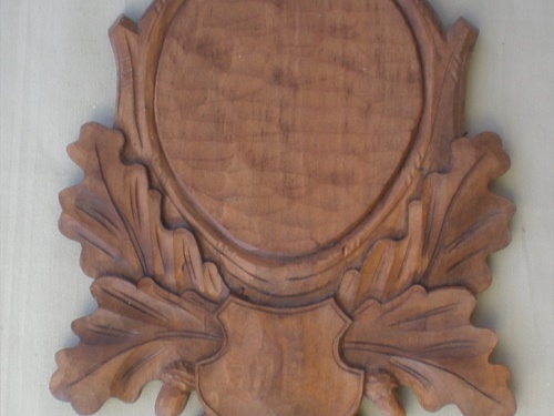 Roe deer carved trophy plaque 102 | nove_foceni_podložky 211