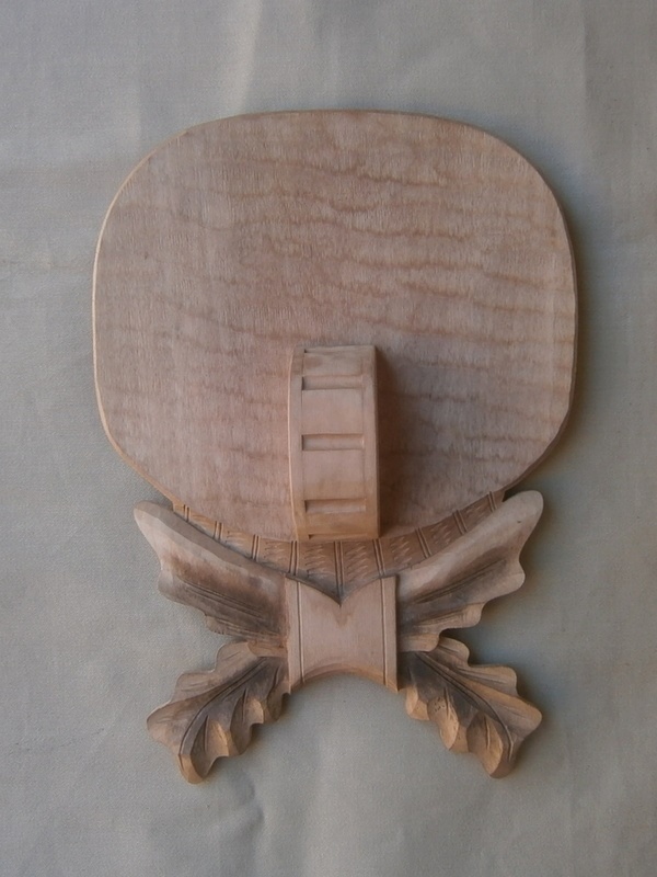 Wild pig - tusks carved trophy plaque 404