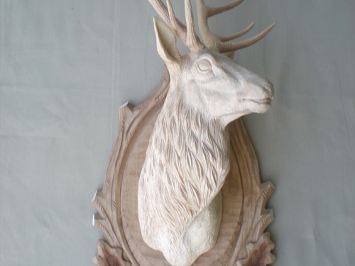 Deer head - carved | nove_foceni_podložky 160