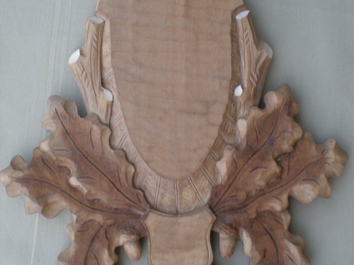 Roe deer, wild beast, carved trophy plaque 104 | nove_foceni_podložky 072