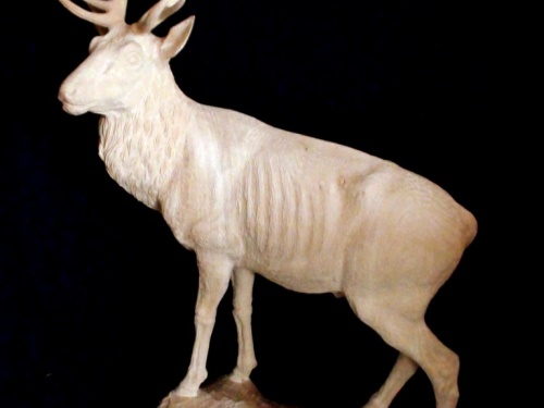 Sculpture Deer hand carved | jelen 052