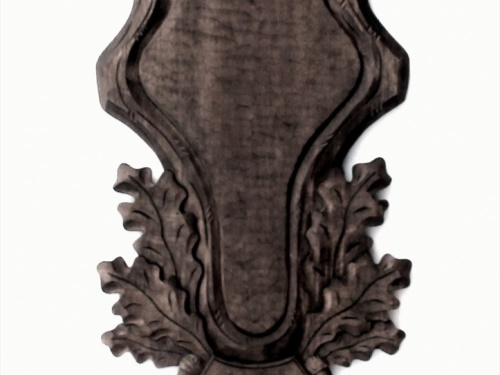 Deer carved trophy plaque 204 | podložky sv.hnedá 2031