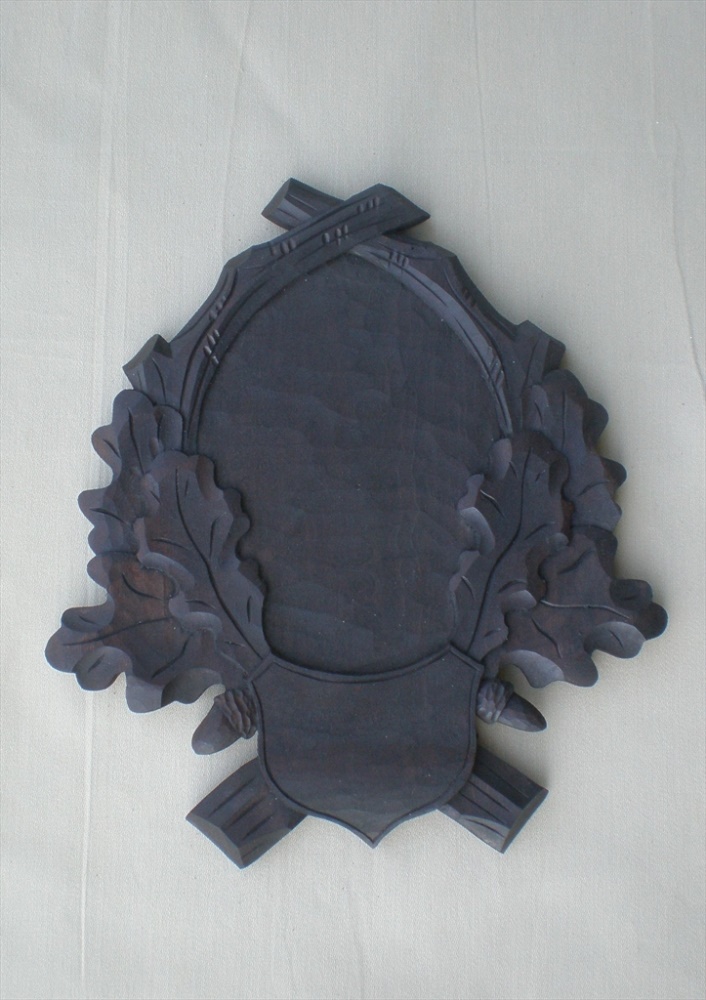 Roe deer, wild beast, carved trophy plaque 108 | nove_foceni_podložky 032