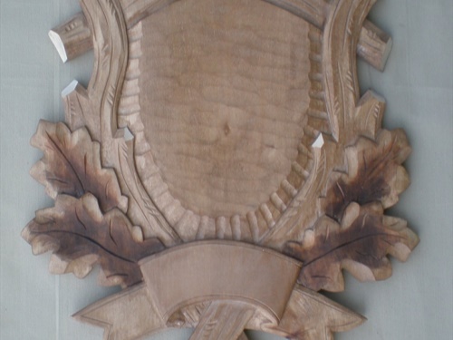 Deer,skull-cap carved trophy-plaque 202 | nove_foceni_podložky 122
